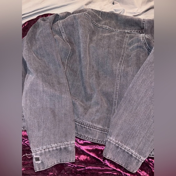 Old Navy Black Jean Jacket Women’s XL - Picture 2 of 3